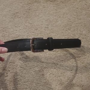 Classic Black Leather Belt